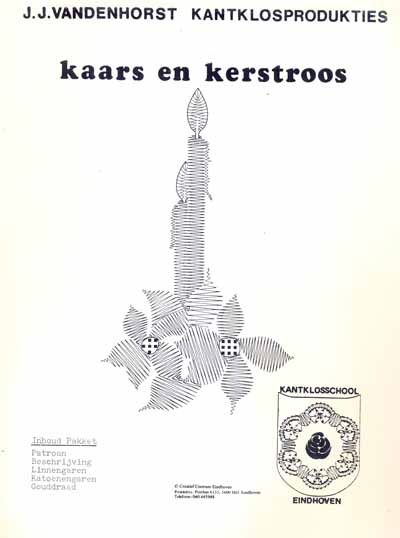 Kaars en kerstross von J.J. Vandenhorst (mit Garn)